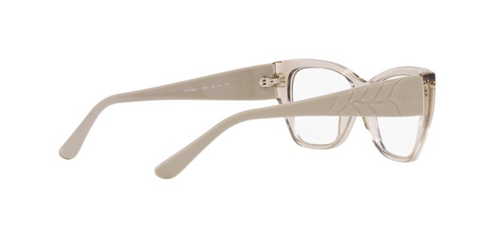 Occhiali da vista Vogue VO 5483 (2990) colore marrone chiaro trasparente forma farfalla lenti lente demo
