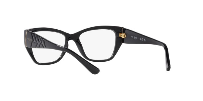 Occhiali da vista Vogue VO 5483 (W44) colore nero forma farfalla lenti lente demo