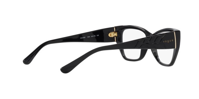Occhiali da vista Vogue VO 5483 (W44) colore nero forma farfalla lenti lente demo