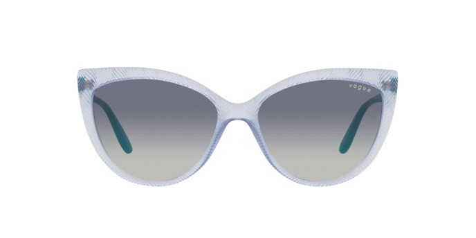 Sonnenbrillen Vogue VO 5484S (29254L) farbe violetto chiaro trasparente form cat-eye gläser blu sfumato grigio