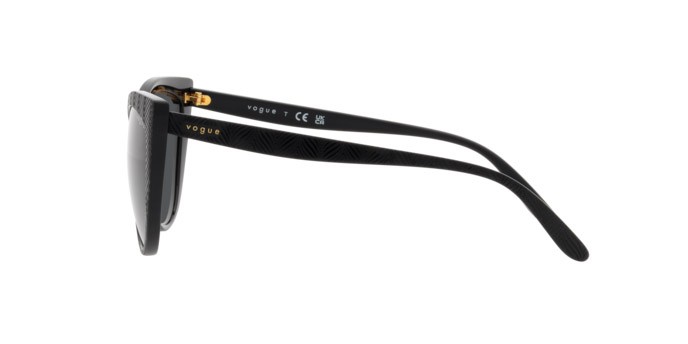 Sunglasses Vogue VO 5484S (W44/87) color nero shape cat eye lenses grigio scuro