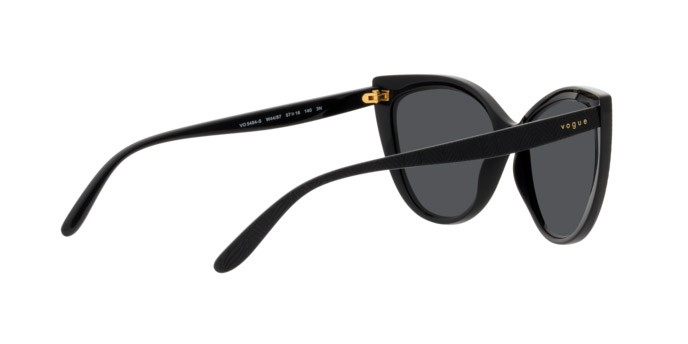 Sunglasses Vogue VO 5484S (W44/87) color nero shape cat eye lenses grigio scuro