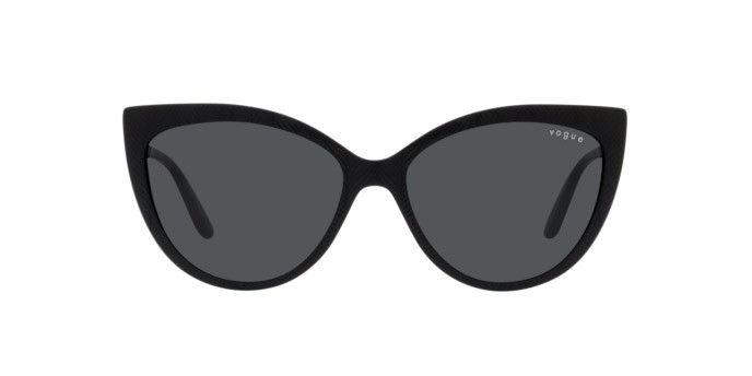 Sunglasses Vogue VO 5484S (W44/87) color nero shape cat eye lenses grigio scuro