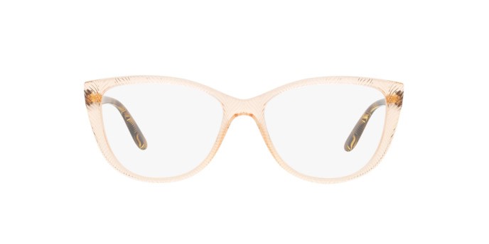 Brillen Vogue VO 5485 (3052) farbe pesca trasparente form cat-eye gläser lente demo