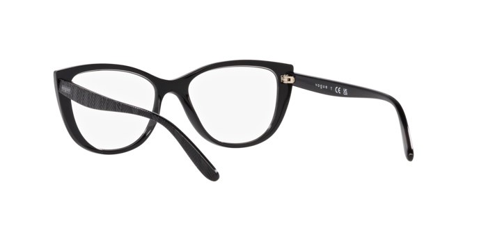 Eyeglasses Vogue VO 5485 (W44) color nero shape cat eye lenses lente demo