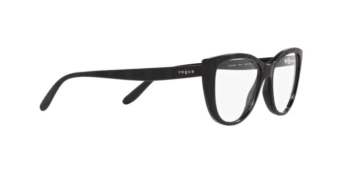 Eyeglasses Vogue VO 5485 (W44) color nero shape cat eye lenses lente demo