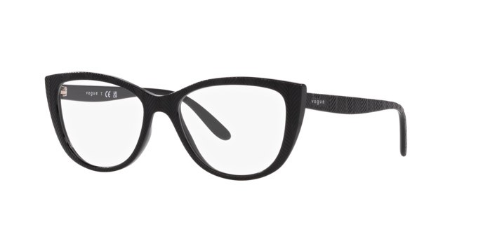Eyeglasses Vogue VO 5485 (W44) color nero shape cat eye lenses lente demo