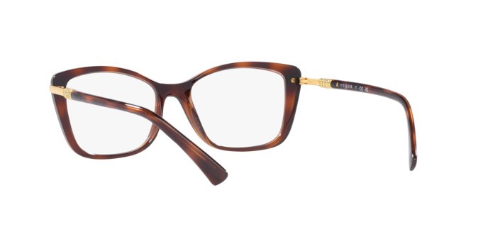 Eyeglasses Vogue VO 5487B (2386) color top havana/marrone chiaro shape butterfly lenses lente demo