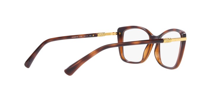 Eyeglasses Vogue VO 5487B (2386) color top havana/marrone chiaro shape butterfly lenses lente demo