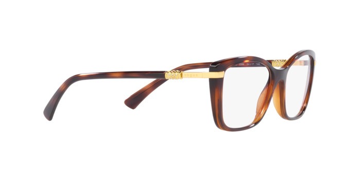 Eyeglasses Vogue VO 5487B (2386) color top havana/marrone chiaro shape butterfly lenses lente demo