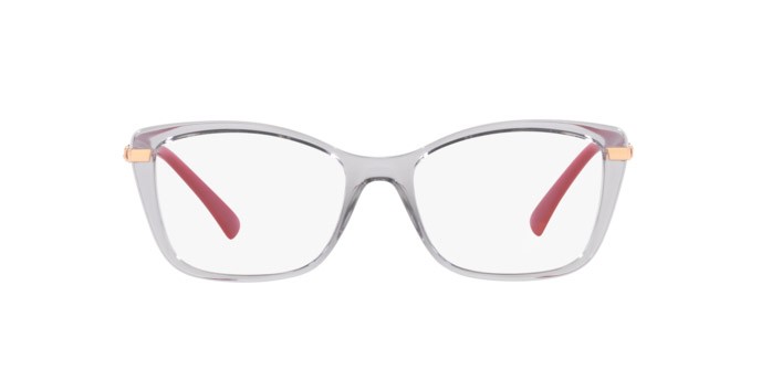 Eyeglasses Vogue VO 5487B (2726) color grigio trasparente shape butterfly lenses lente demo