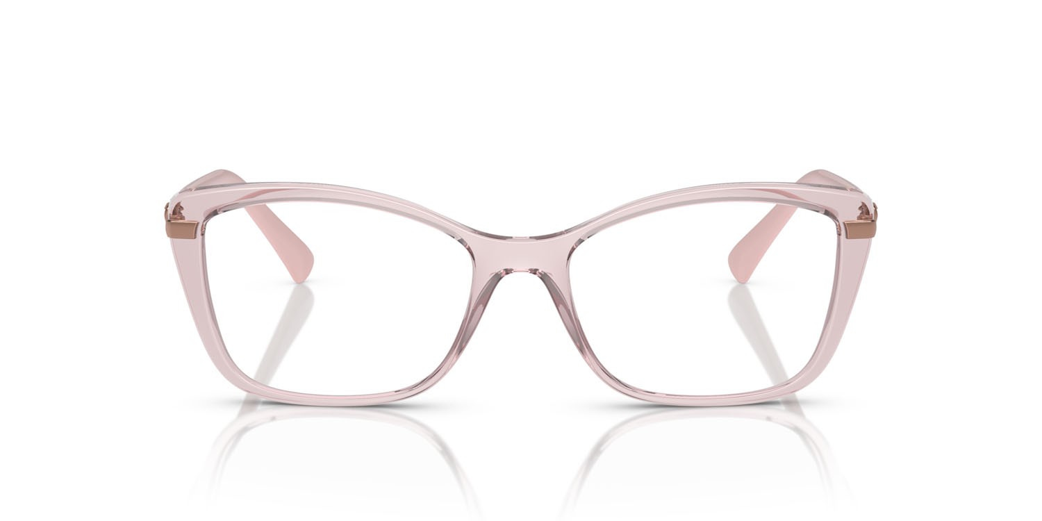 Eyeglasses Vogue VO 5487B (2942) color rosa trasparente shape butterfly lenses lente demo