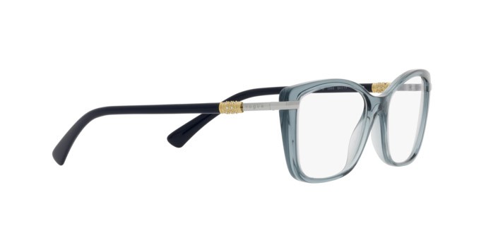 Occhiali da vista Vogue VO 5487B (2966) colore azzurro trasparente forma farfalla lenti lente demo