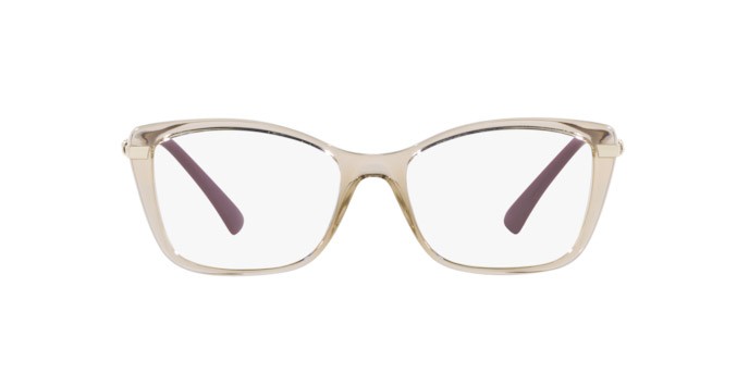 Occhiali da vista Vogue VO 5487B (2990) colore marrone chiaro trasparente forma farfalla lenti lente demo
