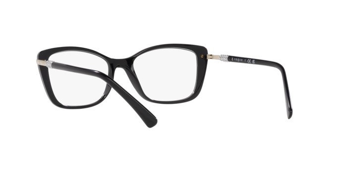 Eyeglasses Vogue VO 5487B (W44) color nero shape butterfly lenses lente demo