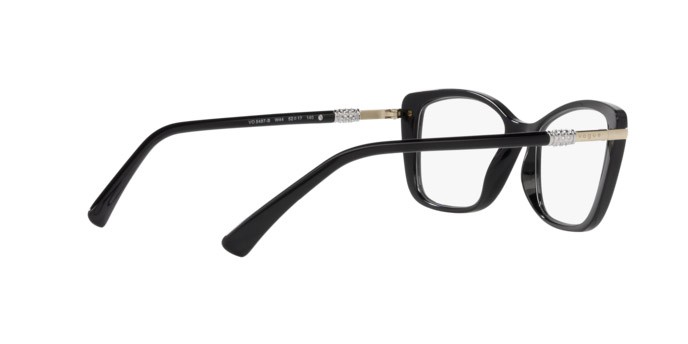 Eyeglasses Vogue VO 5487B (W44) color nero shape butterfly lenses lente demo