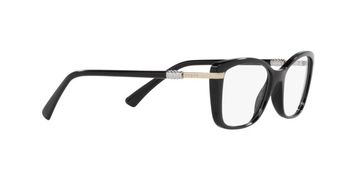 Eyeglasses Vogue VO 5487B (W44) color nero shape butterfly lenses lente demo