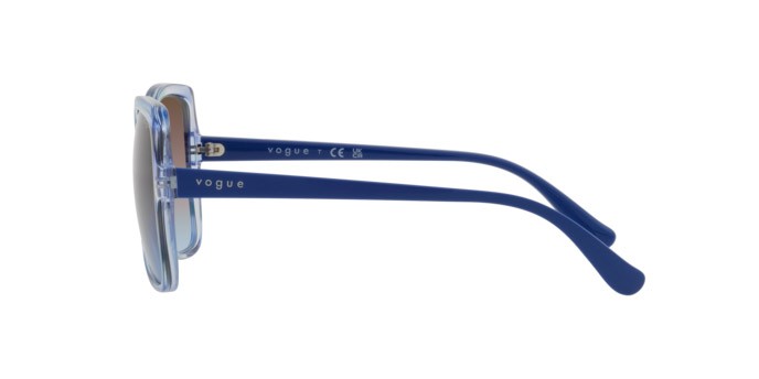 Sunglasses Vogue VO 5488S (306048) color top texture green/blue shape butterfly lenses azzurro sfumato rosa sfumato marrone