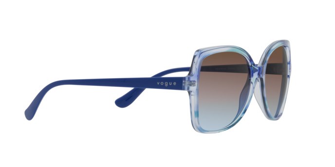 Sunglasses Vogue VO 5488S (306048) color top texture green/blue shape butterfly lenses azzurro sfumato rosa sfumato marrone