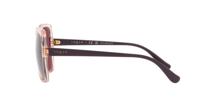Sunglasses Vogue VO 5488S (30625Q) color top texture violet/pink shape butterfly lenses polarizzata viola
