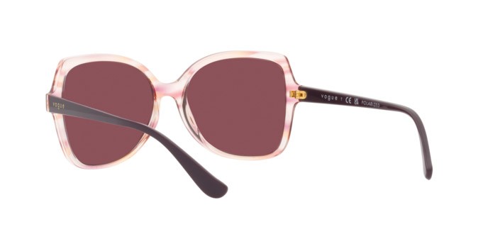 Sunglasses Vogue VO 5488S (30625Q) color top texture violet/pink shape butterfly lenses polarizzata viola