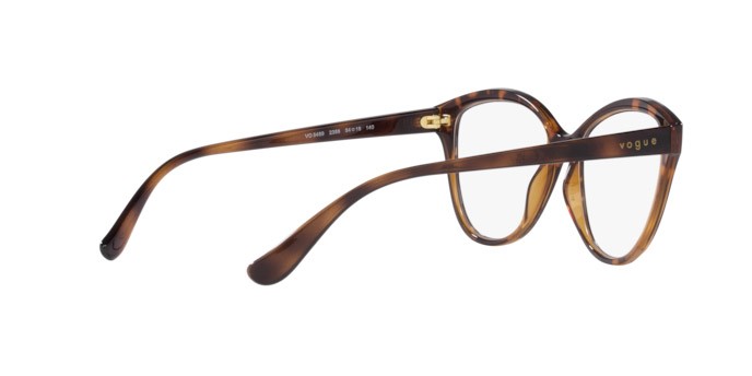 Brillen Vogue VO 5489 (2386) farbe top havana/marrone trasparente form pantos gläser lente demo