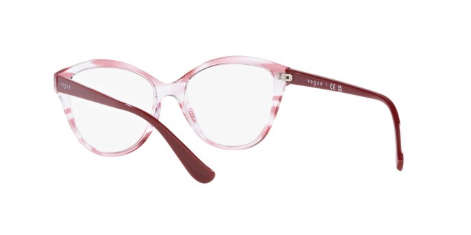 Occhiali da vista Vogue VO 5489 (3059) colore top texture red/transparent forma pantos lenti lente demo