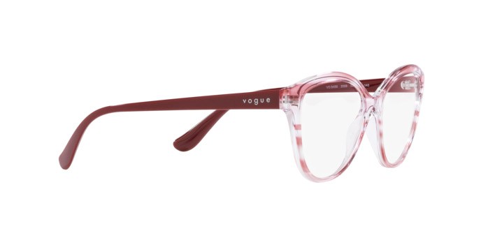 Occhiali da vista Vogue VO 5489 (3059) colore top texture red/transparent forma pantos lenti lente demo