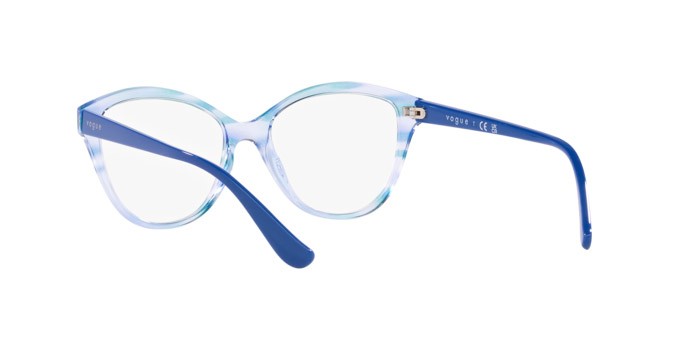 Eyeglasses Vogue VO 5489 (3060) color top texture green/blue shape pantos lenses lente demo