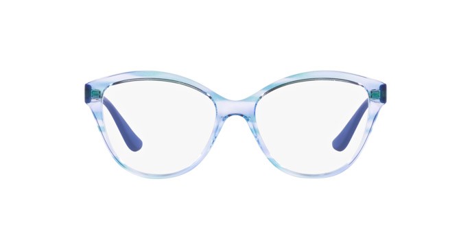 Eyeglasses Vogue VO 5489 (3060) color top texture green/blue shape pantos lenses lente demo