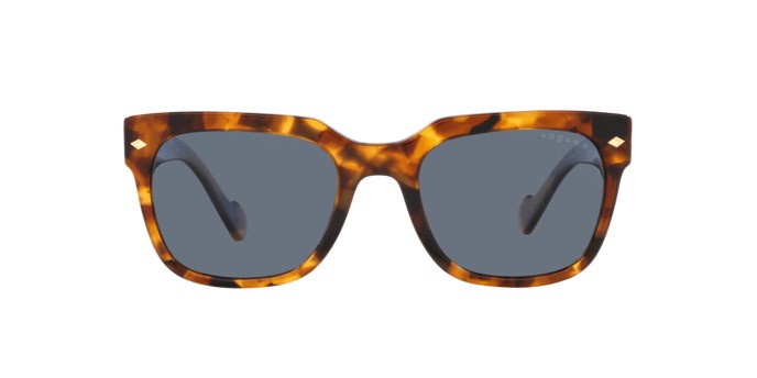 Sonnenbrillen Vogue VO 5490S (28194Y) farbe tortoise honey form quadratisch gläser polarizzata blu scuro