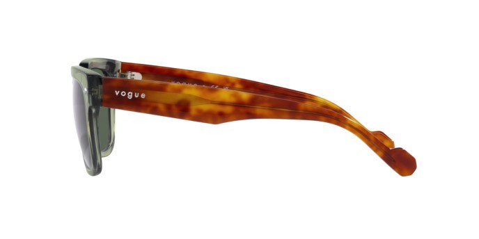 Sonnenbrillen Vogue VO 5490S (282171) farbe verde trasparente form quadratisch gläser verde scuro