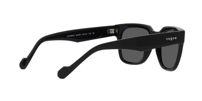 Sonnenbrillen Vogue VO 5490S (W44/87) farbe nero form quadratisch gläser grigio scuro