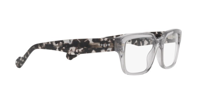 Eyeglasses Vogue VO 5491 (2820) color grigio trasparente shape square lenses lente demo