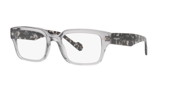 Eyeglasses Vogue VO 5491 (2820) color grigio trasparente shape square lenses lente demo