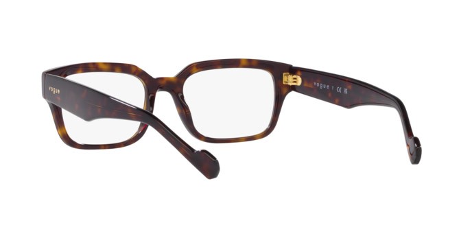 Brillen Vogue VO 5491 (W656) farbe havana scuro form quadratisch gläser lente demo