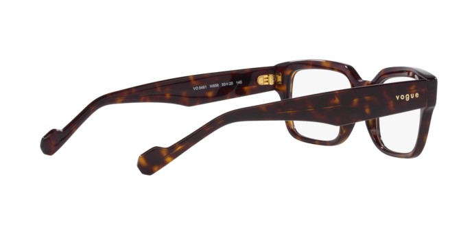 Brillen Vogue VO 5491 (W656) farbe havana scuro form quadratisch gläser lente demo