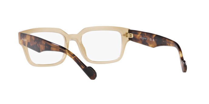 Eyeglasses Vogue VO 5491 (W900) color beige opalino shape square lenses lente demo