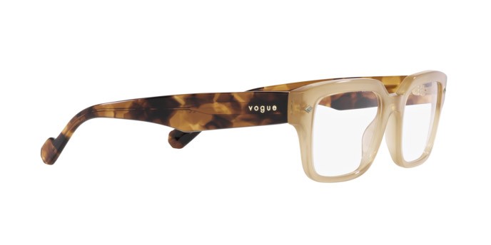 Eyeglasses Vogue VO 5491 (W900) color beige opalino shape square lenses lente demo