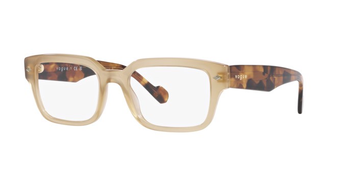 Eyeglasses Vogue VO 5491 (W900) color beige opalino shape square lenses lente demo