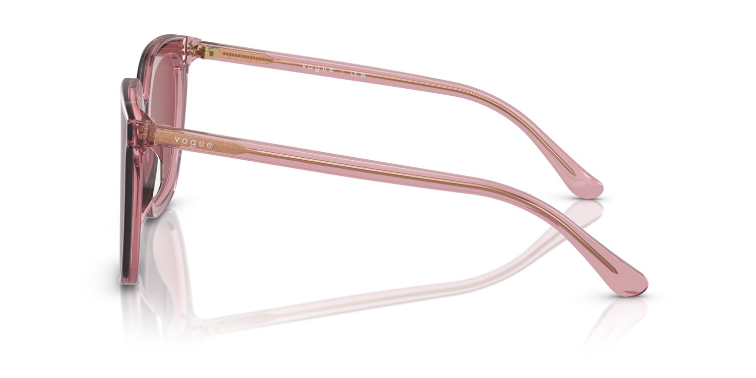 Sonnenbrillen Vogue VO 5499SD (303869) farbe rosa trasparente form quadratisch gläser violetto scuro