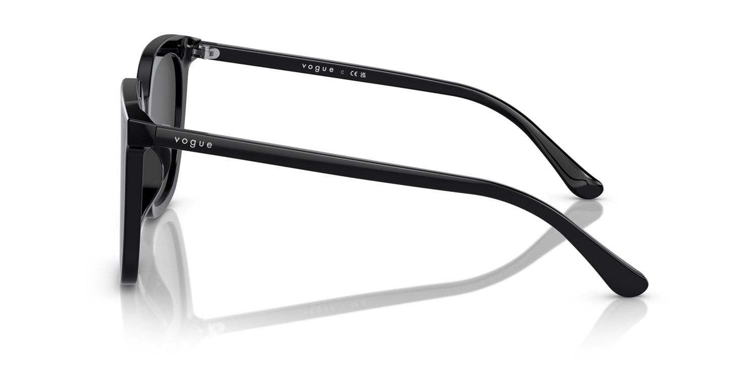 Occhiali da sole Vogue VO 5499SD (W44/87) colore nero forma quadrato lenti grigio scuro