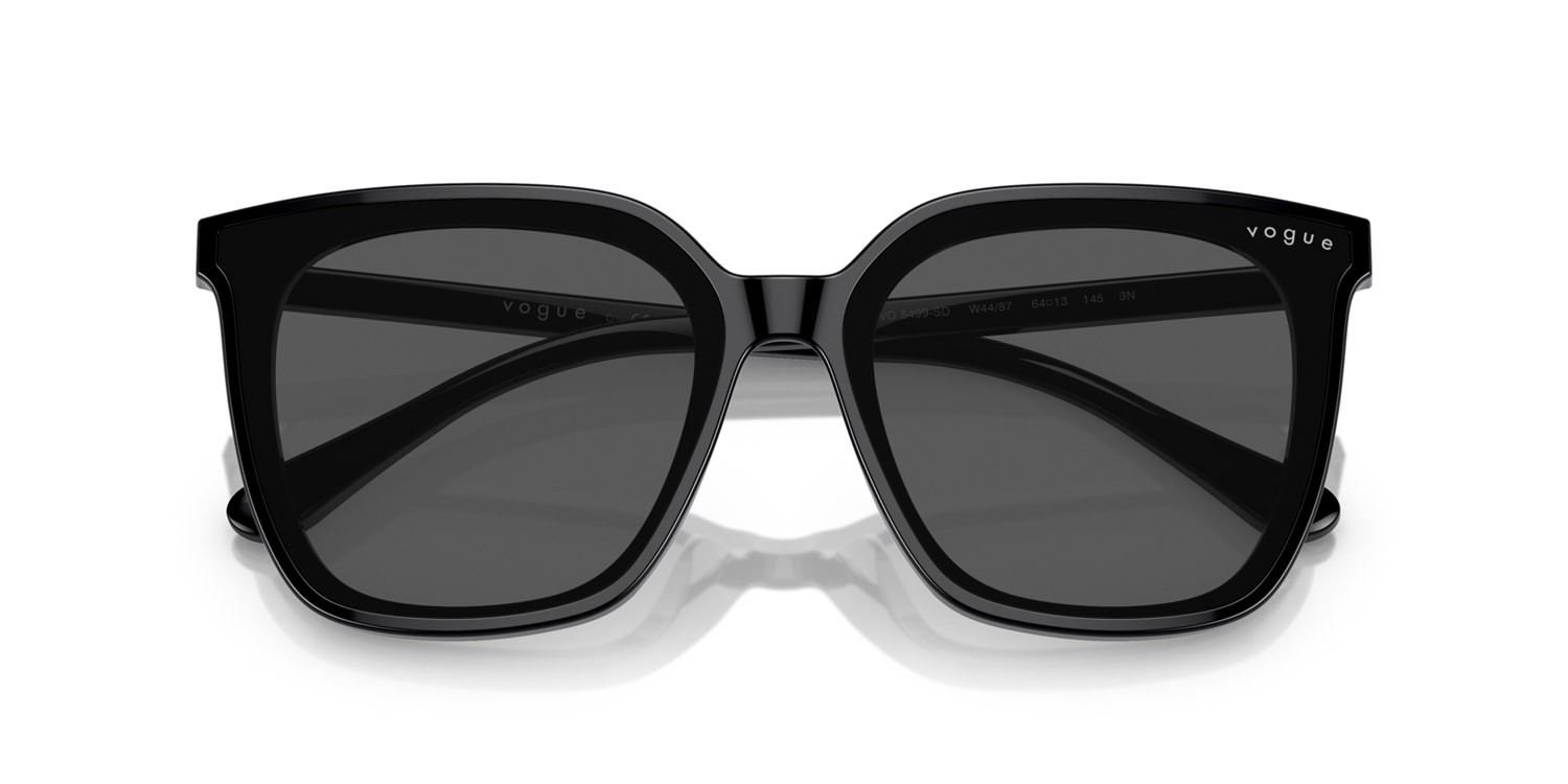 Occhiali da sole Vogue VO 5499SD (W44/87) colore nero forma quadrato lenti grigio scuro