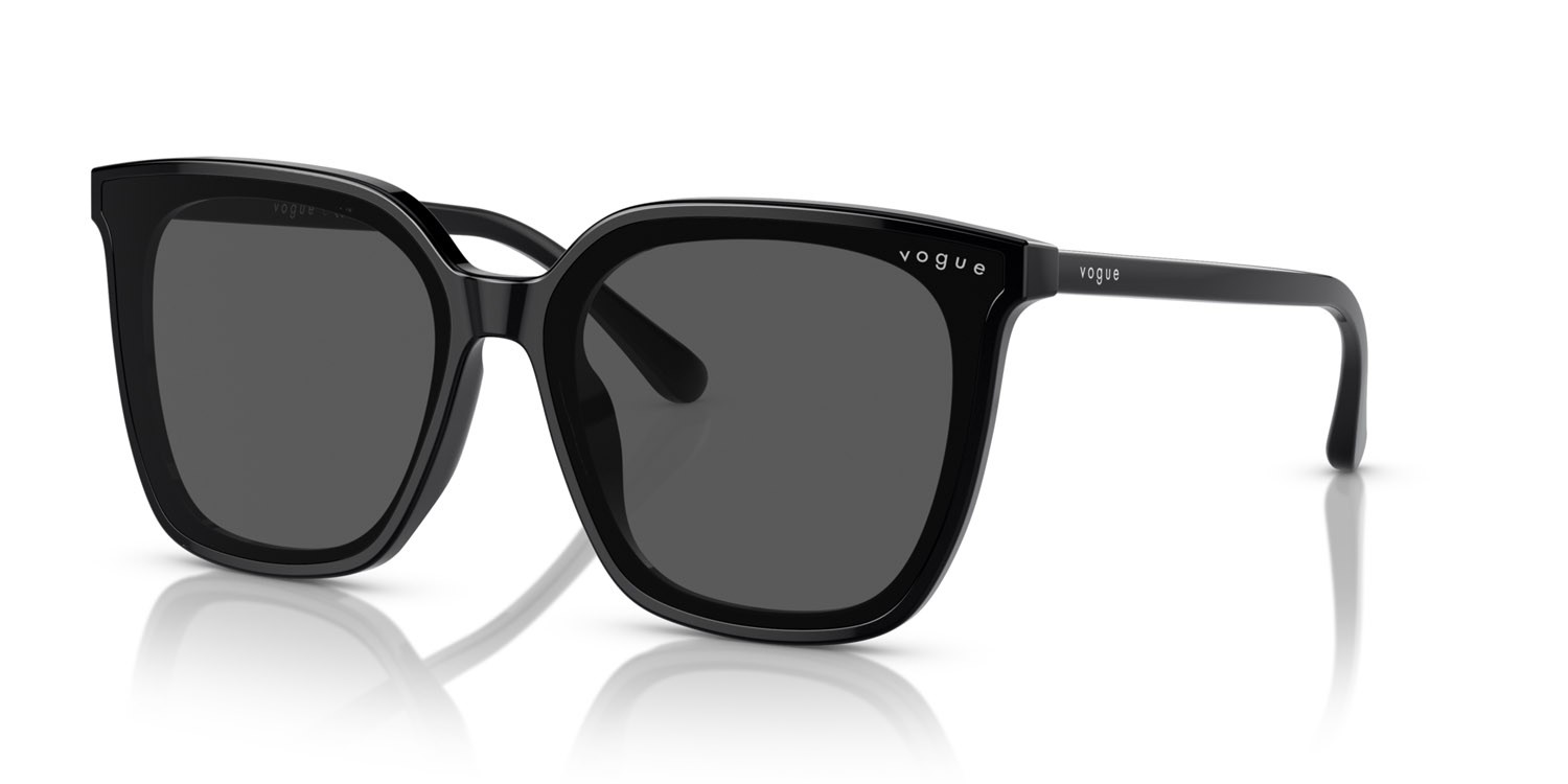 Occhiali da sole Vogue VO 5499SD (W44/87) colore nero forma quadrato lenti grigio scuro