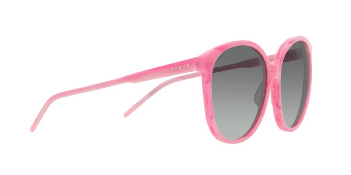 Occhiali da sole Vogue VO 5509S (307811) colore rosa effetto corno forma pantos lenti grigio sfumato