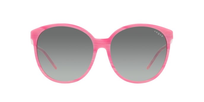 Occhiali da sole Vogue VO 5509S (307811) colore rosa effetto corno forma pantos lenti grigio sfumato