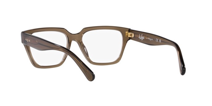 Brillen Vogue VO 5511 (3047) farbe transparent khaki form rechteckig gläser lente demo