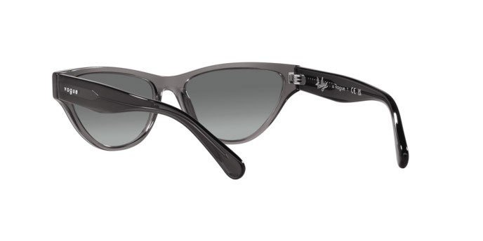 Sonnenbrillen Vogue VO 5513S (304511) farbe grigio scuro trasparente form cat-eye gläser sfumato grigio