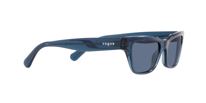 Sonnenbrillen Vogue VO 5514S (304680) farbe blu scuro trasparente form quadratisch gläser blu scuro