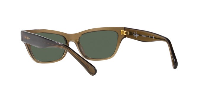 Sonnenbrillen Vogue VO 5514S (304771) farbe transparent dark khaki form quadratisch gläser verde scuro